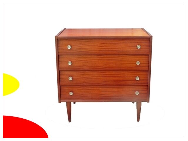 Commode vintage 1960/1970 pieds fuselés