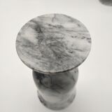 Service of 6 glasses on foot in baroque deco marble