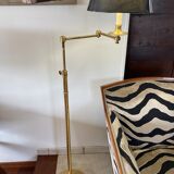 Floor lamp reader with articulated arm