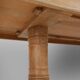 Rustic mid-century French dining table in oak from the 1950s