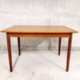 Vintage Scandinavian table 50s 60s in teak and formica