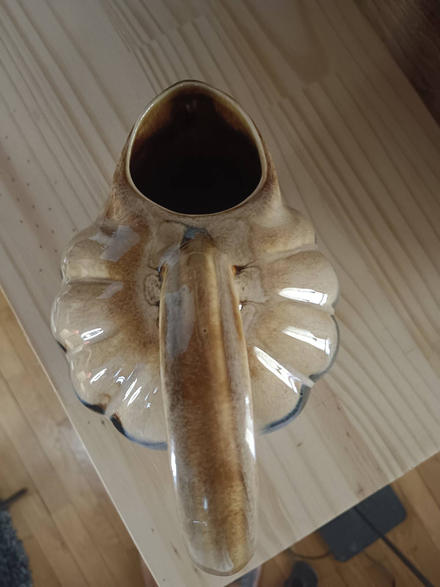 Pichet en céramique émaillée « Citrouille » – Attribué à Alpho