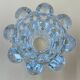 Set of 3 vintage glass candle holders – Glassware from Reims