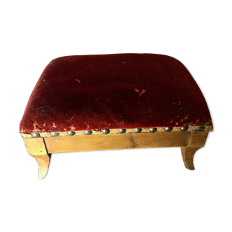 Velvet footrest