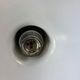 Brushed metal vintage suspension / seventies chandelier