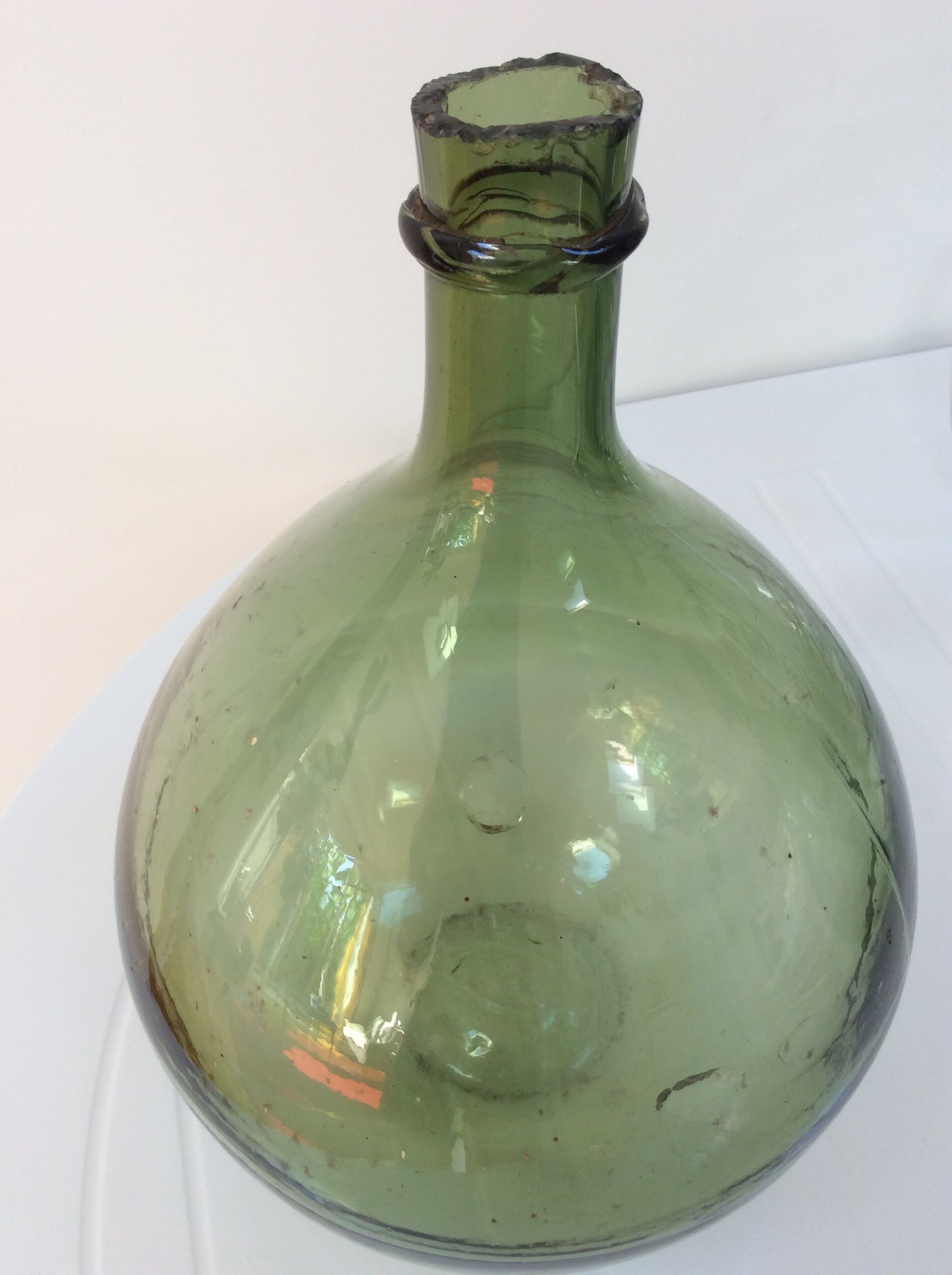 Demijohn decorative green pale 10 litres
