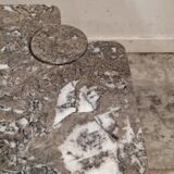 Set of 2 marble coffee tables by Angelo Mangiarotti, 1975