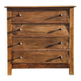 Antique solid wood chest of drawers – rustic charm, circa 1880–1920