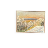 Original Swedish Oil on Panel – “Winter Landscape” by Sune Randolfs Vintage