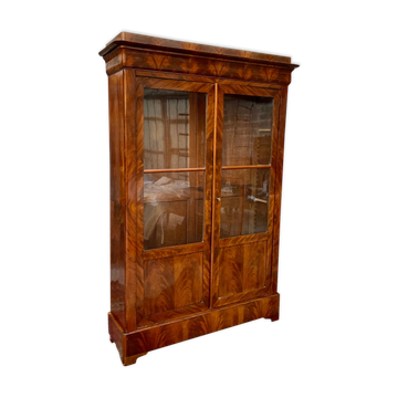 Library in mahogany flammé period Louis Philippe XIXth