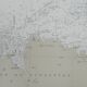 Ancient marine map of Lle island de Batz to the island of Brehat