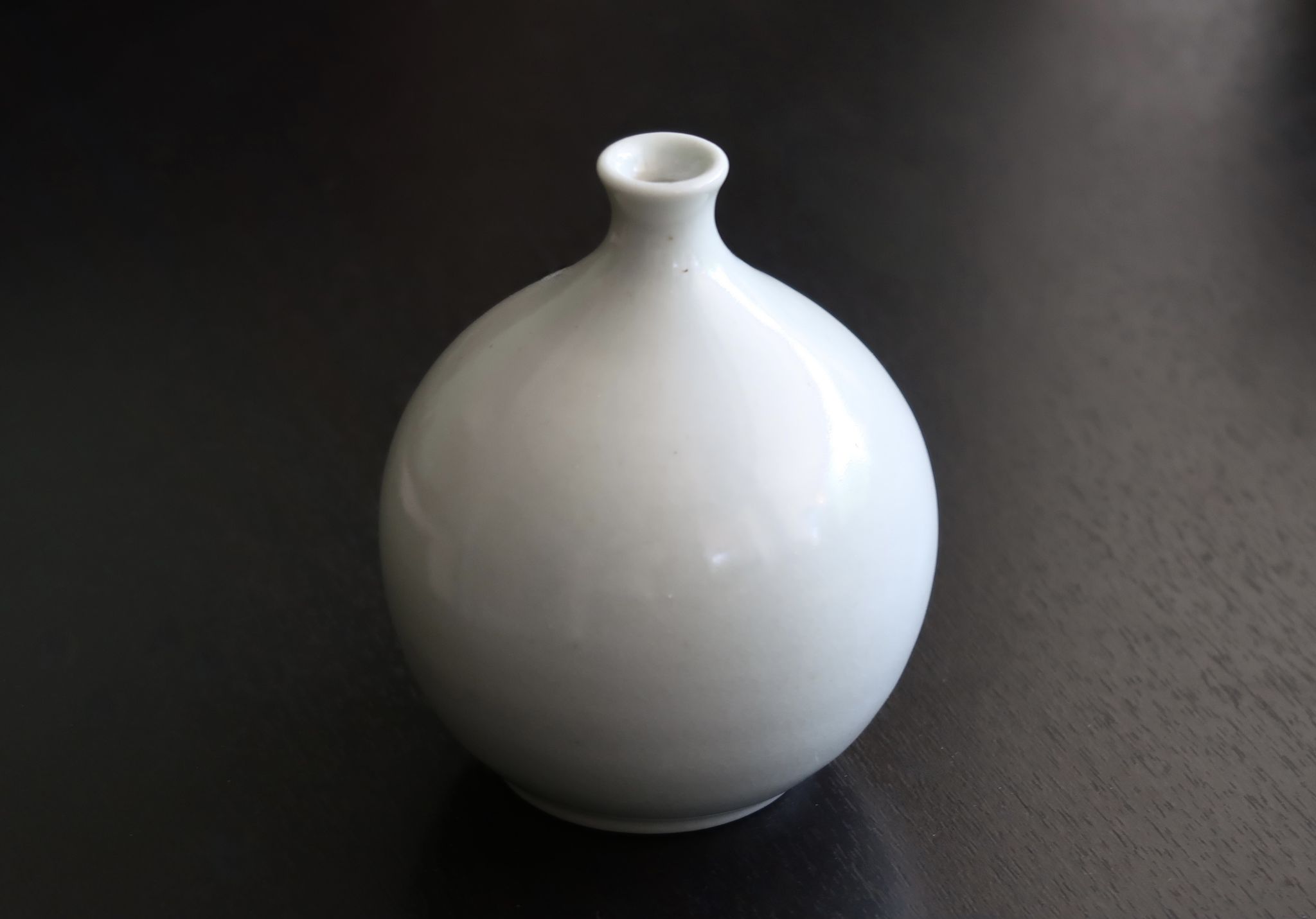 Celadon porcelain vase signed A. Monique A.T., 1970s