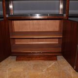 Art deco period console in exotic wood and marble circa 1930