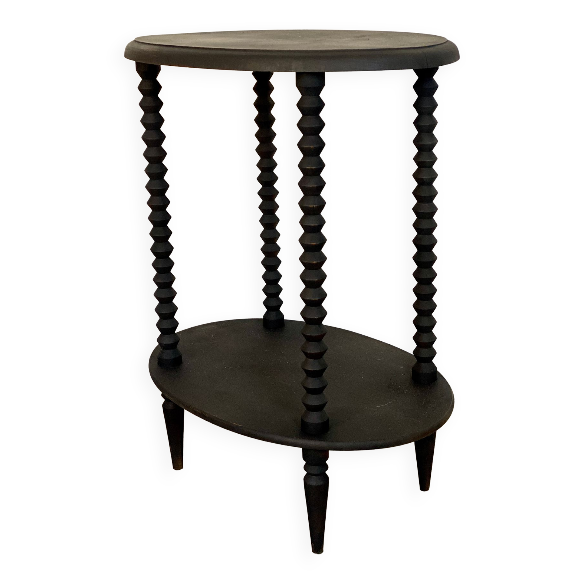 Gueridon double plateaux annees 50