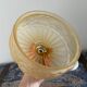 Art Deco pendant lamp in electrified golden glass when new