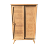 Armoire pieds compas 2 portes coulissantes