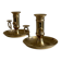 Pair of brass candlesticks