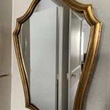 Small vintage gilded wood mirror