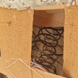 60s, danish vintage 2 seater "banana" sofa, green velour, original condition.