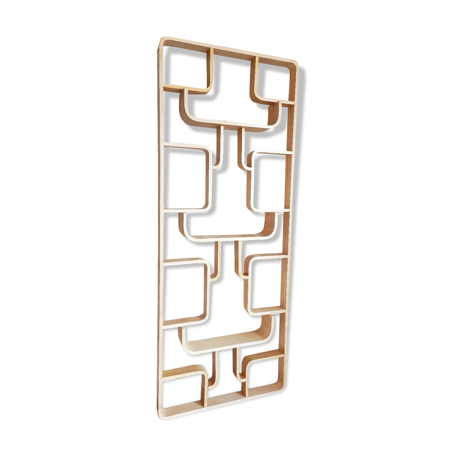 Ludvík Volák's wall from the 1960s, produced for the Czechoslovakian furniture factory Dřevopodnik Holešov