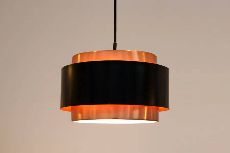 Lampe suspendue Saturn en cuivre Jo Hammerborg par Fog and Morup