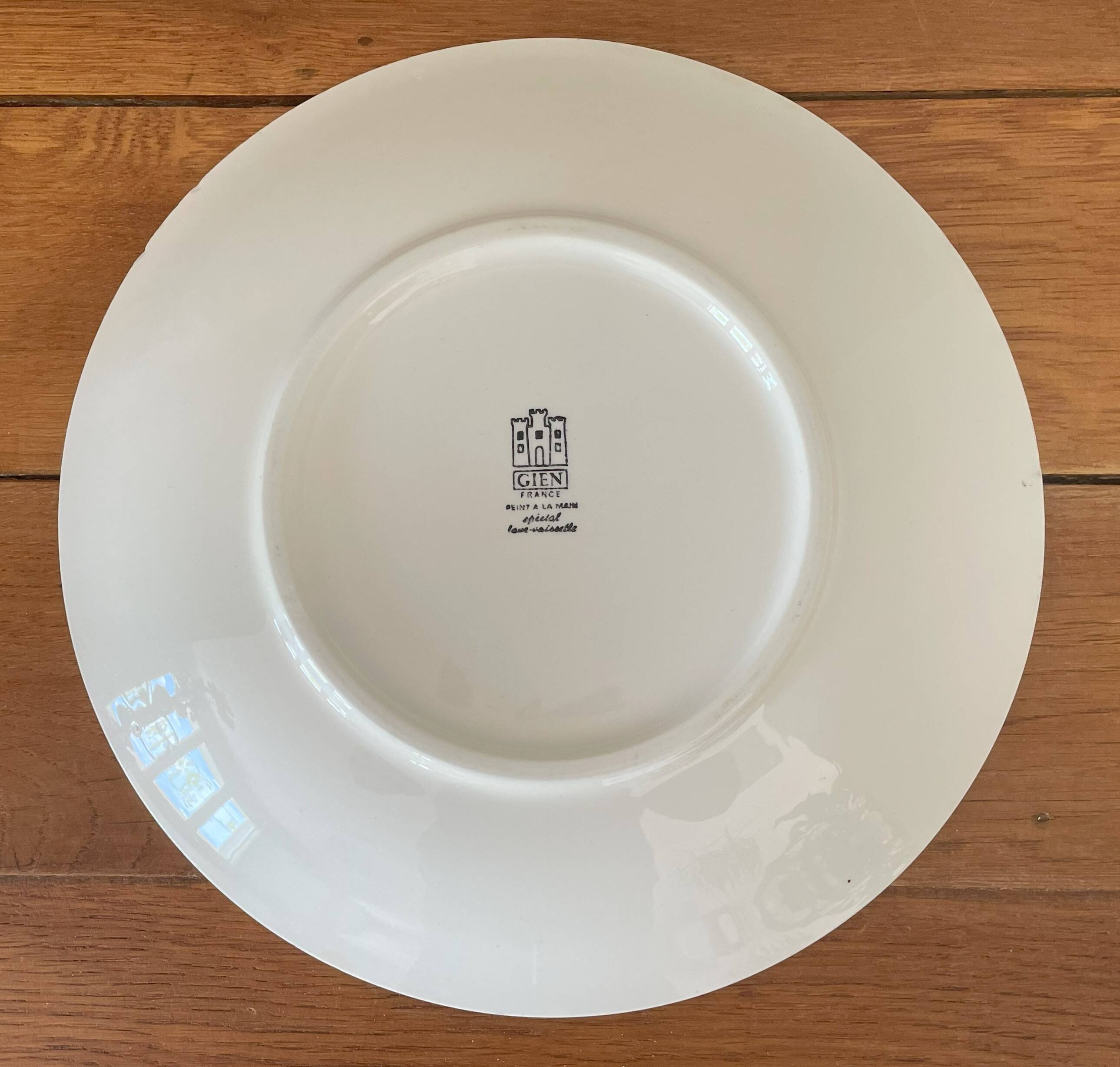 Antique serving dish in gien earthenware