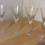 4 glasses Martini cocktail