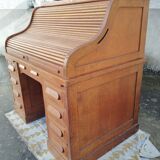 American desk with a "roll top" curtain