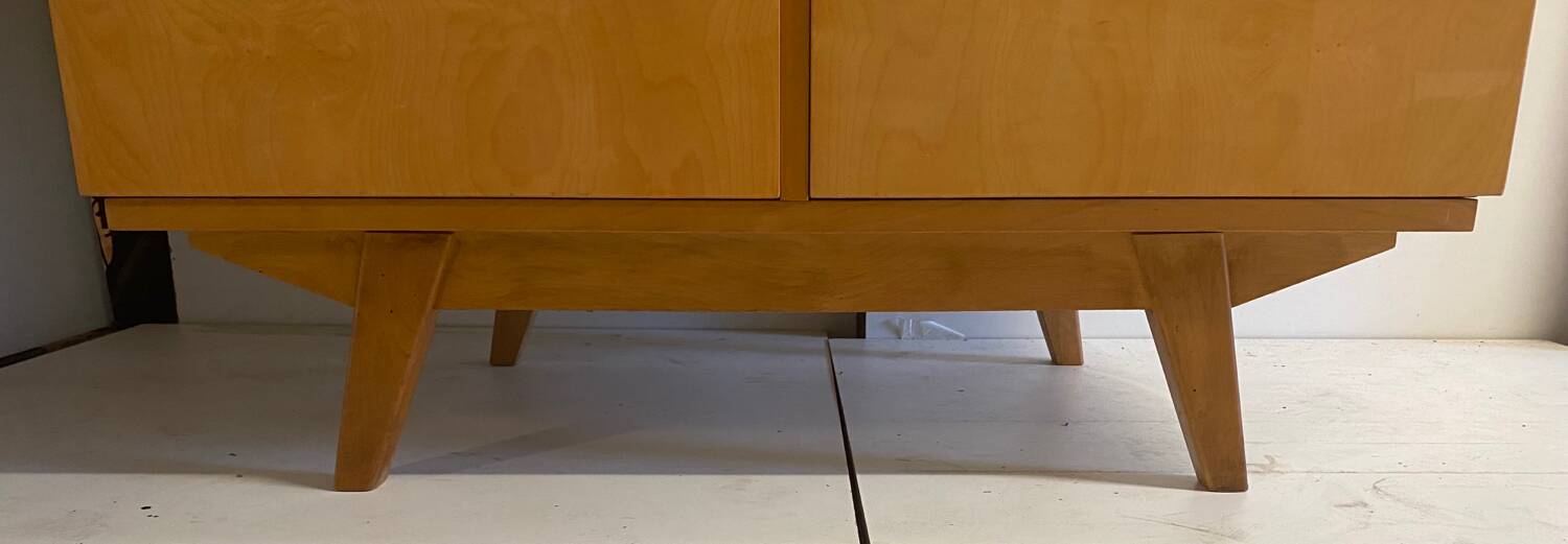 Vintage wardrobe with compass feet