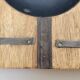 Ashtray empty pocket brutalist industrial metal and wood