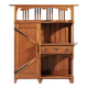 Gustave serrurier-bovy  buffet - vaisselier chambre d'artisan  circa 1