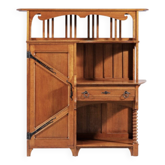 Gustave serrurier-bovy  buffet - vaisselier chambre d'artisan  circa 1