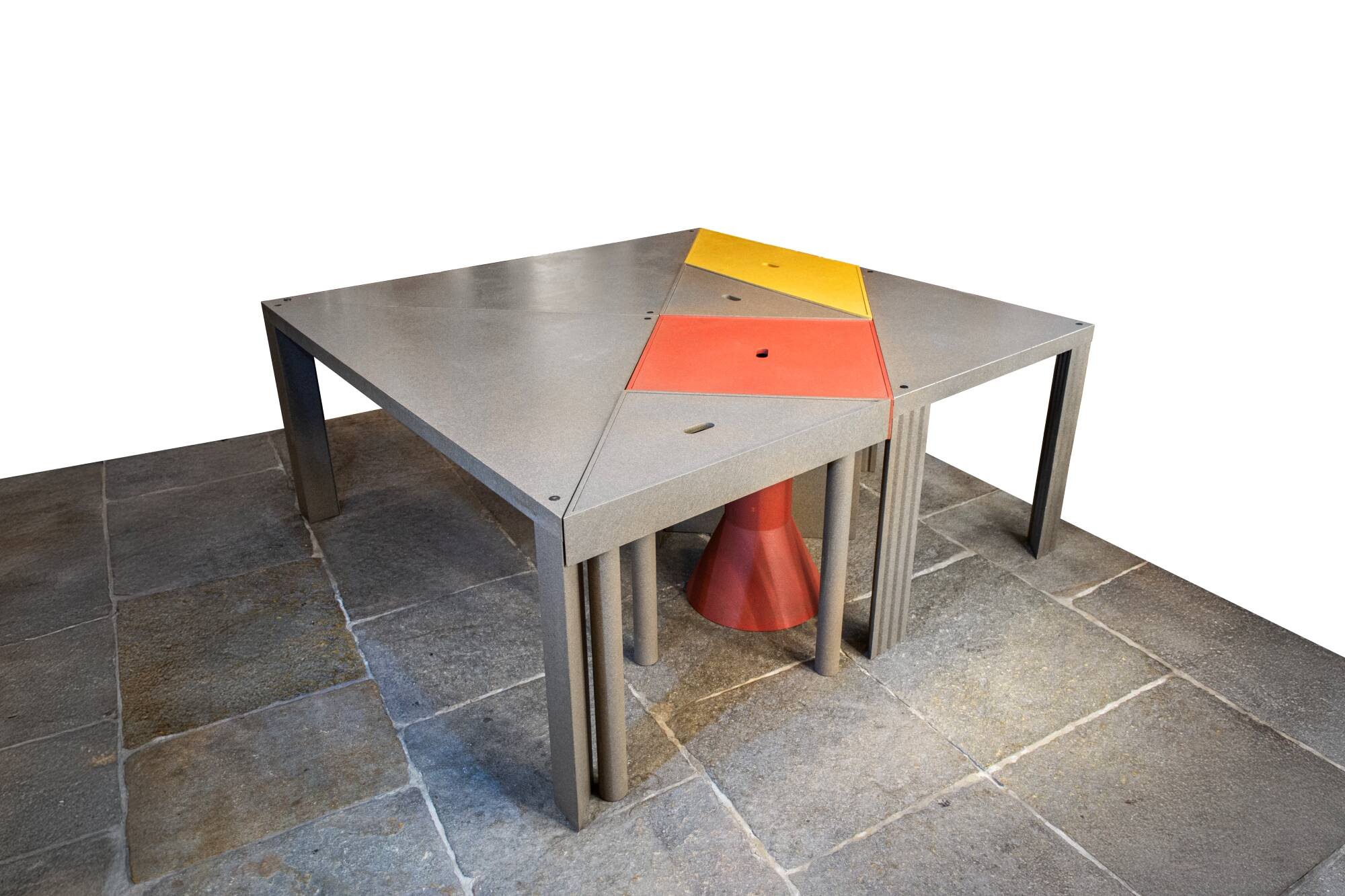 Table Tangram de Massimo Morozzi pour Cassina, année 1988, set de 7