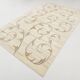 Turkish Cream & Brown Modern Vintage Rug, 179x273Cm