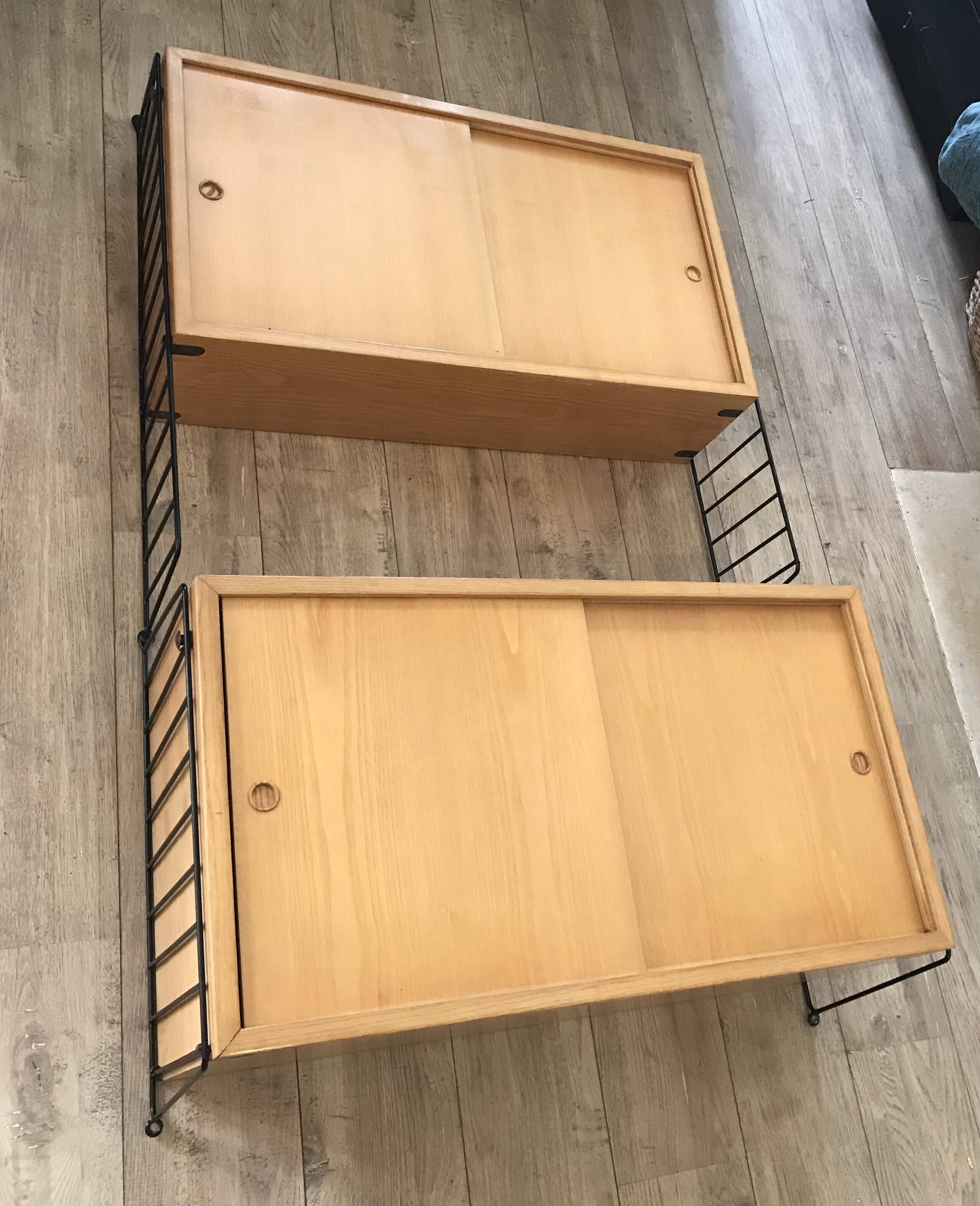 String wall box modules, Sweden 1960