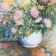 Tableau aquarelle au grand bouquet