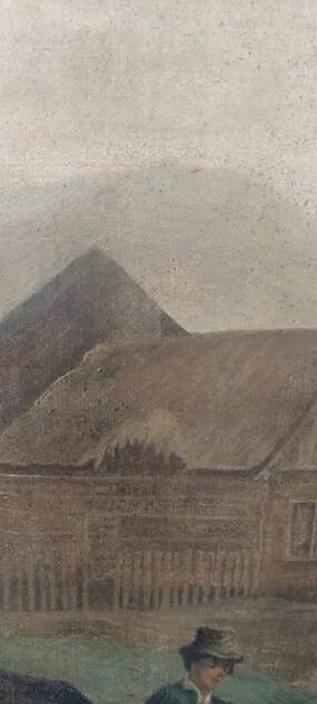 Large oil painting on canvas 2 m x 1.50 m - animated landscape - Charles Louis Verboeckhoven
