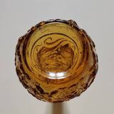 Vintage amber glass bottle