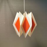 Hanging lamp, designed by Lars E Schiøler, for Hoyrup Lighting 1970s, model Harlequin.