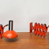 Mid-Century German Space Scissor Wall Lamp by Hustadt Leuchten, 1960s, set of 2