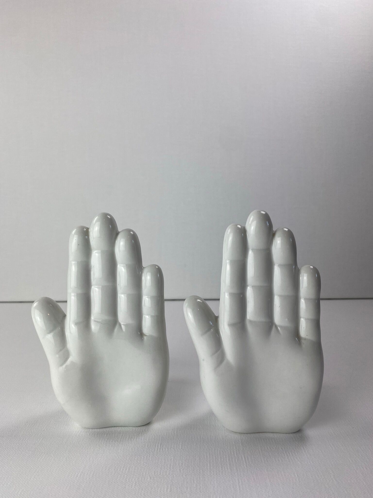 Pair of hands bookends 1970-80