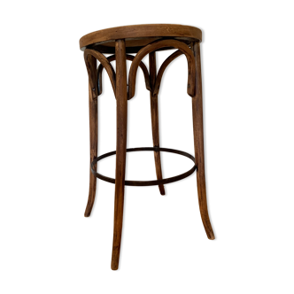 Tabouret haut bois courbé