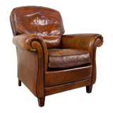 Vintage sheep leather armchair Heijingen