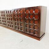 Graphical brutalist credenza, 1970s