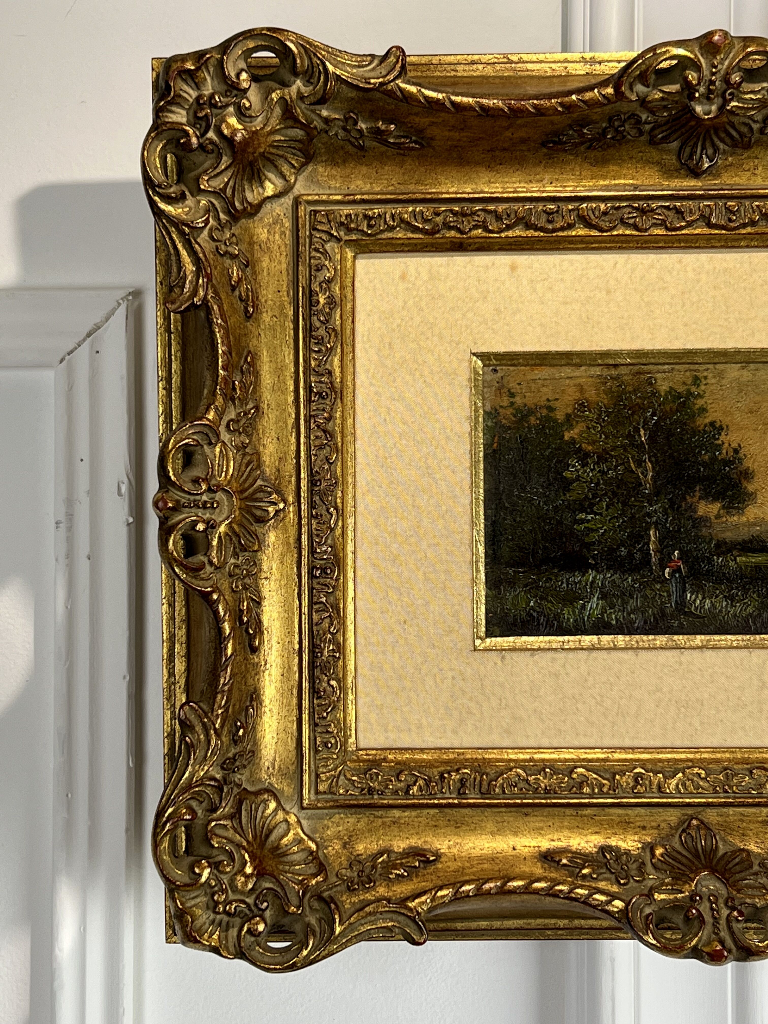 PAINTING / PAINTING / OIL ON CANVAS (PEASANT WOMAN IN THE FIELDS) WELL FRAMED 36 X 30