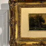 PAINTING / PAINTING / OIL ON CANVAS (PEASANT WOMAN IN THE FIELDS) WELL FRAMED 36 X 30