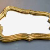 Mirror in gilded painted wood - 1960s