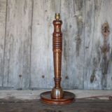 Vintage lamp, vintage lamp base, wooden and copper lamp base, lamp