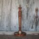 Vintage lamp, vintage lamp base, wooden and copper lamp base, lamp