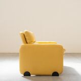 Salon en cuir par Ammainnati et Vitelli pour Brun vintage 1970